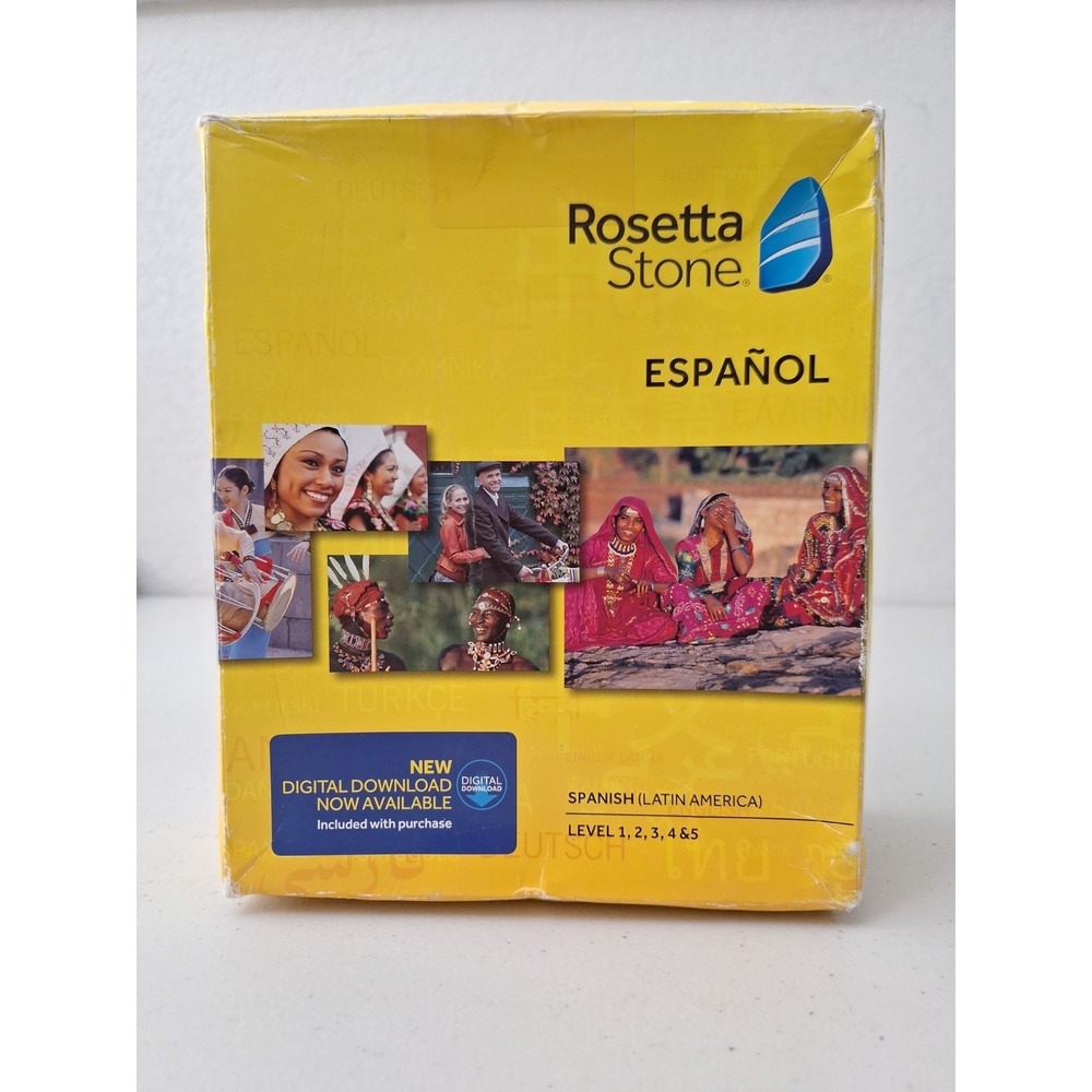Rosetta Stone Spanish (Latin America) Espanol, Level 1-5 Set, Excellent